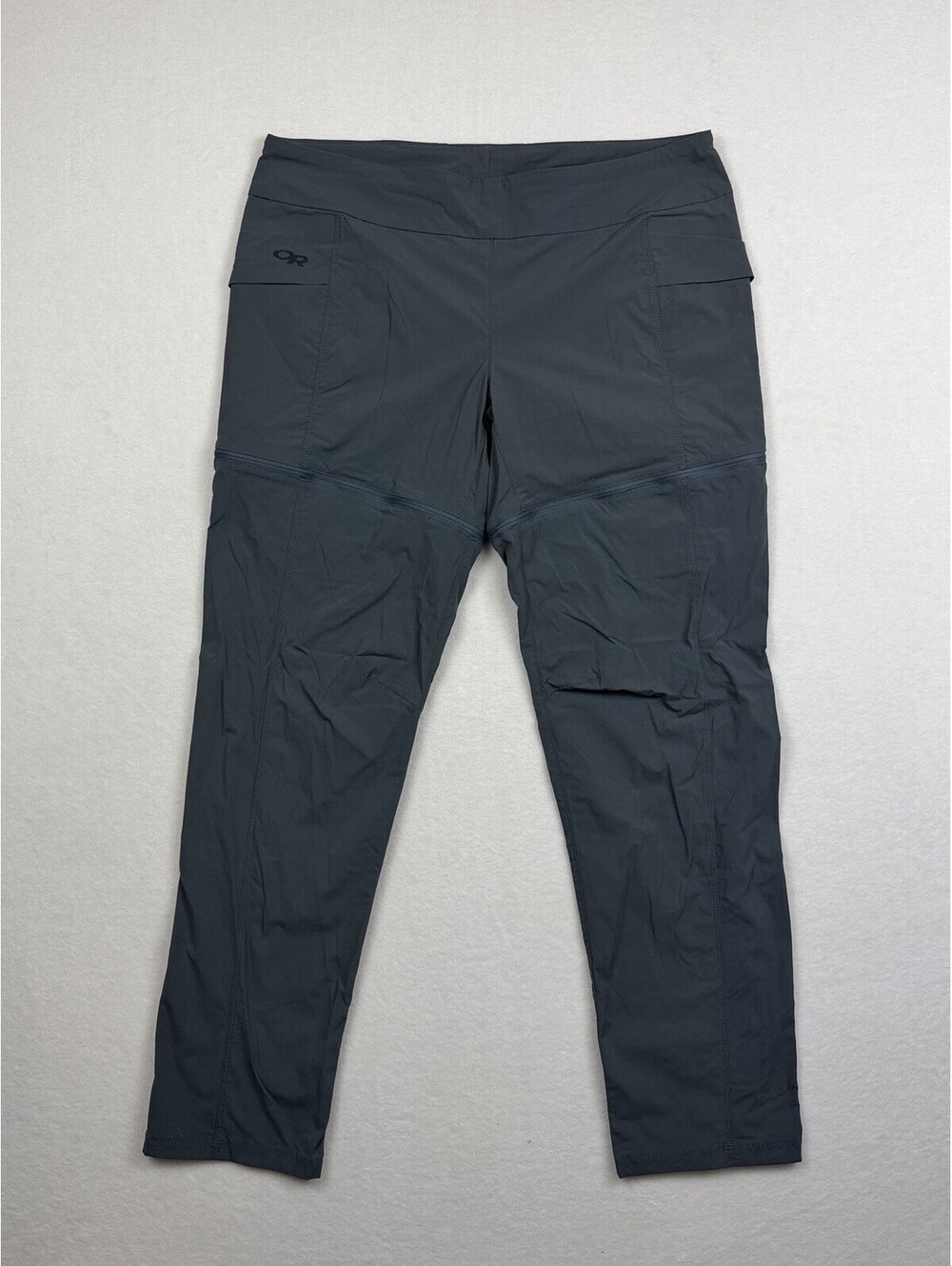 Outdoor Research Equinox Convertible Pants Women's 12 Gray Zip Pockets